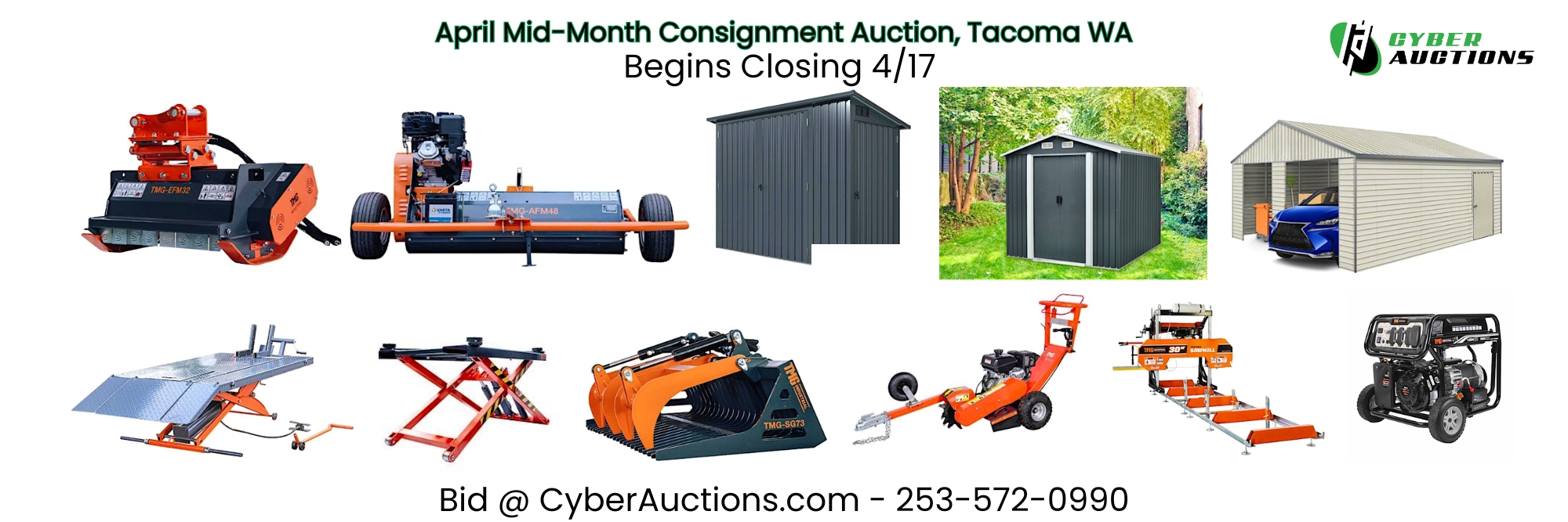 April Mid Month Consignment Auction, Tacoma WA
